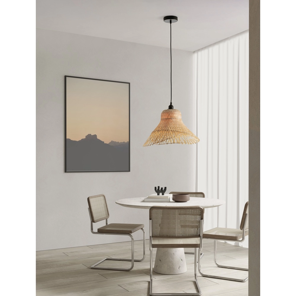 Rattan Pendelleuchte Aura Ø 45cm Lyora 5212017455826