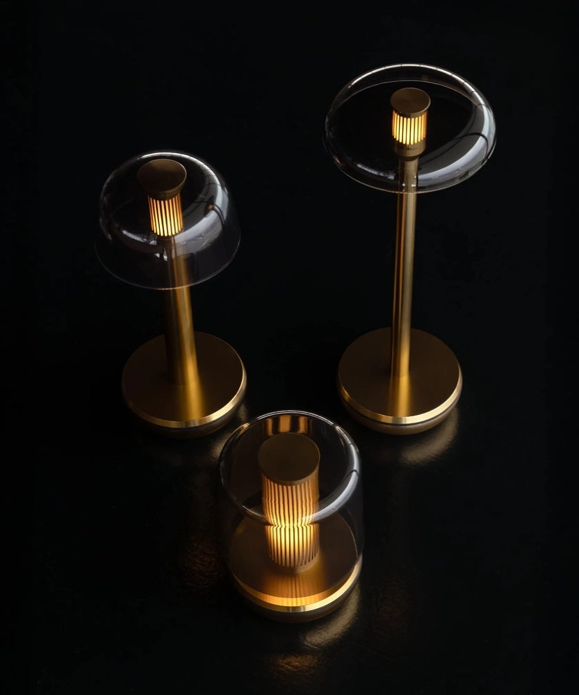 Air Gold - Smoked Wiederaufladbare Tischlampe Humble 8721154302421