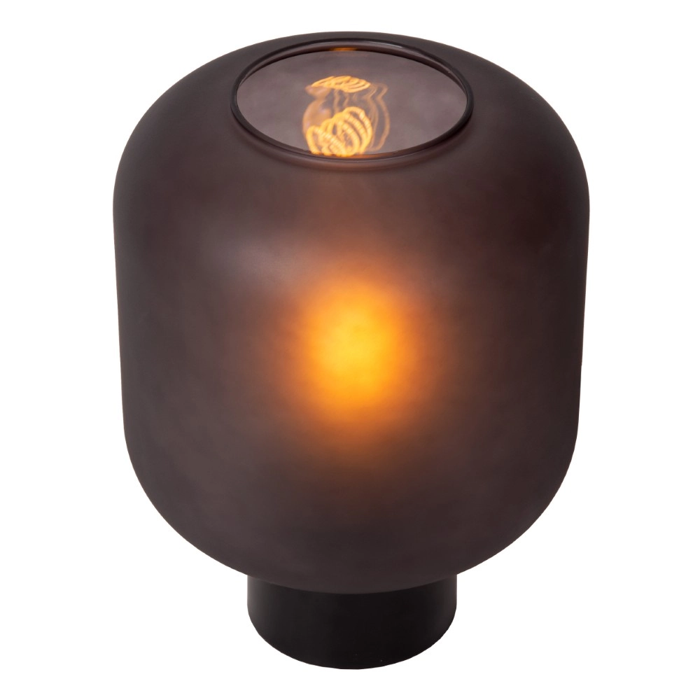 Schwarze Tischlampe Eloise Ø 21cm Lucide 5411212452498