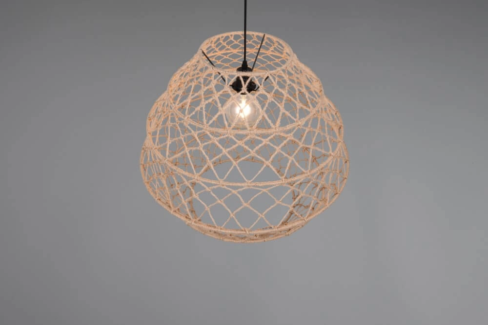 Rattan Pendelleuchte Hive Ø 60cm Trio 4017807637199