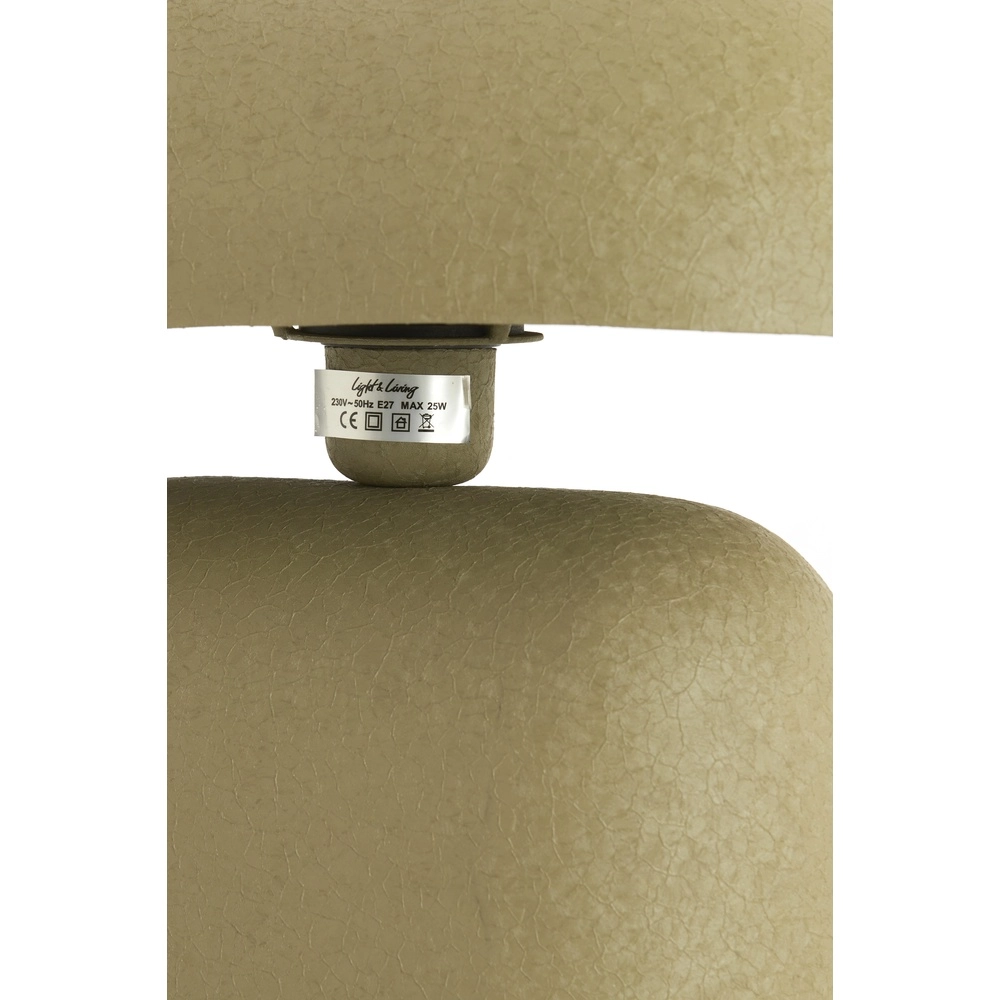 Tischlampe Todd Oval – mattes Olivgrün Light & Living 8717807818890