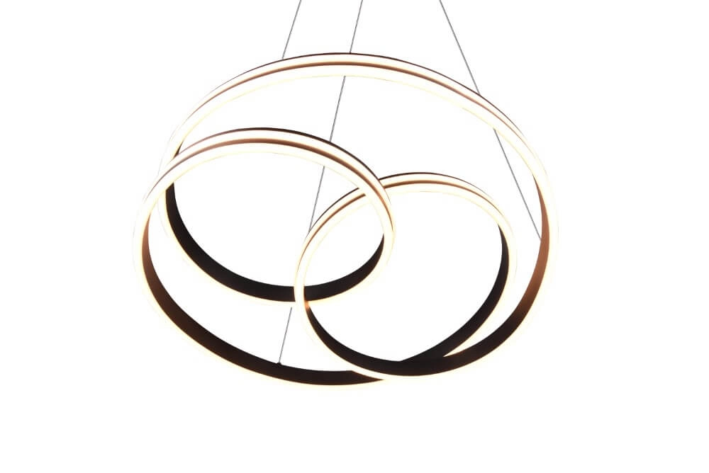 Hängelampe Nuria 60cm schwarz Trio 4017807505214
