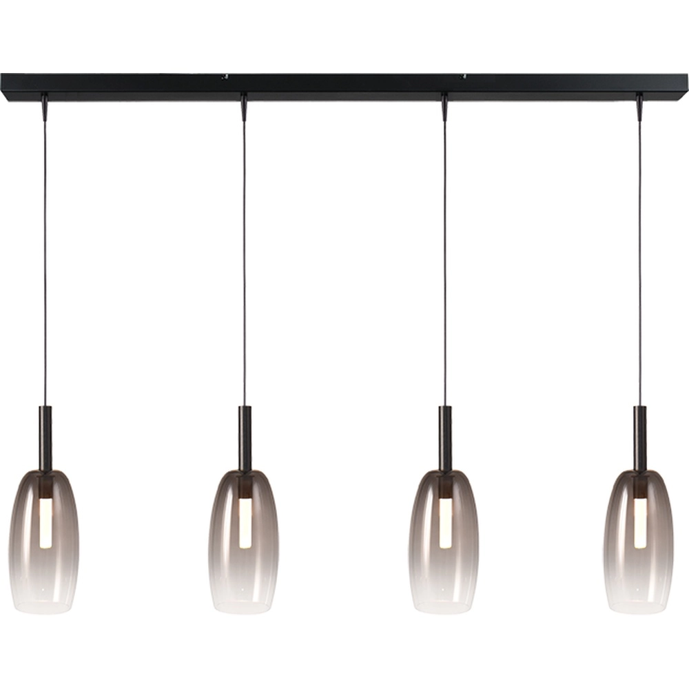 4L Pendellampe Ø11,5 cm Lido Olive mit rauchverdünnendem Glas Masterlight 8718121324883