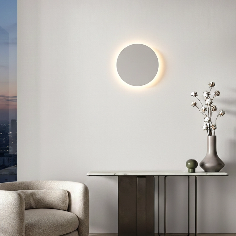 Design-Wandleuchte Alida chrom Ø 40cm Lyora 5212017470959