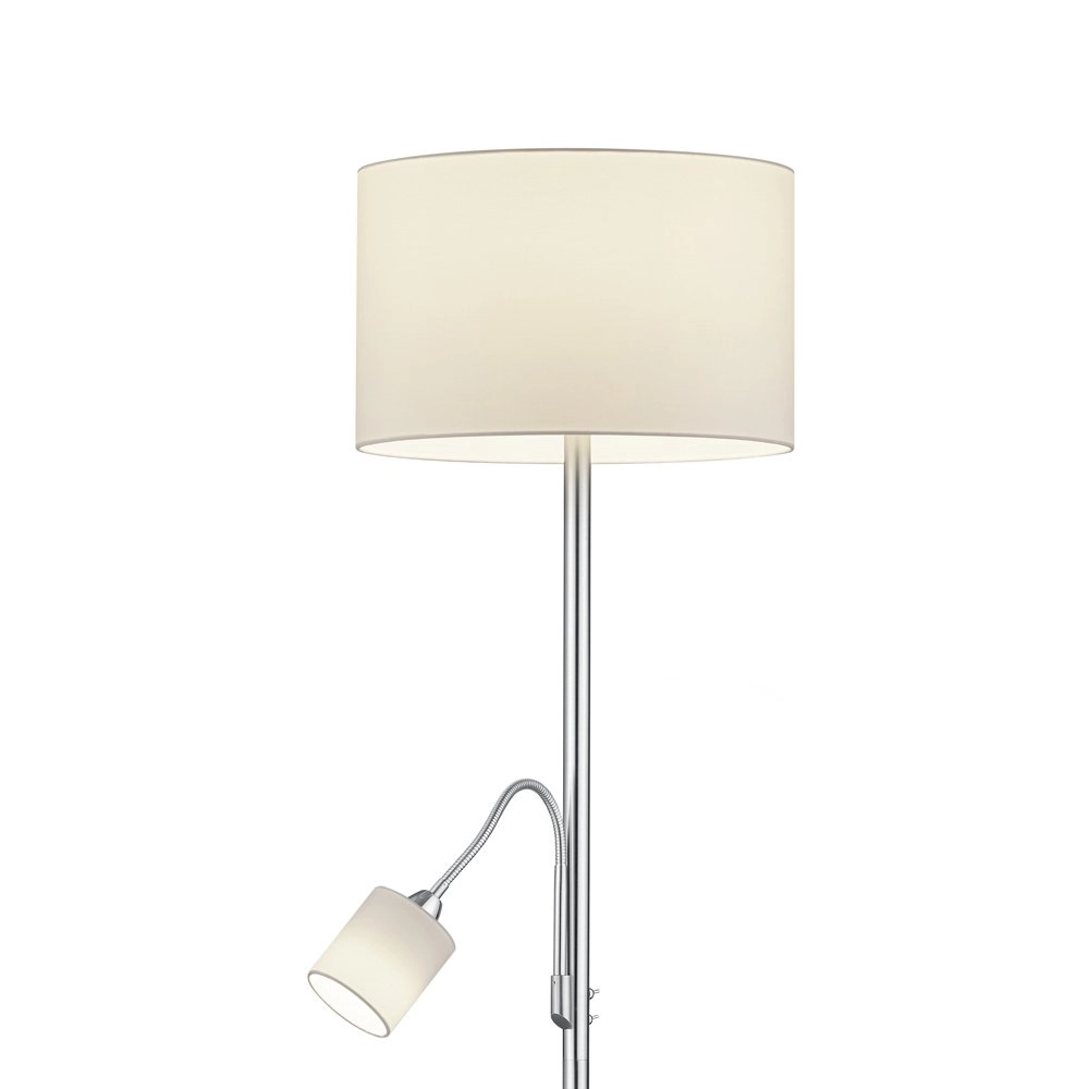Leselampe Hotel 2-Licht-Metallgrau mit weißem Dach Trio 4017807433654
