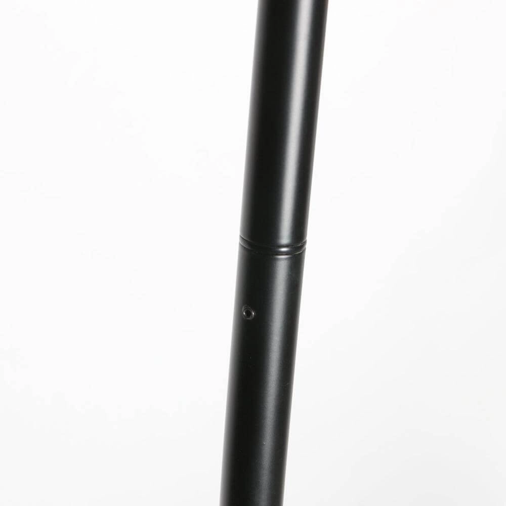Stehlampe Curve schwarz mit Rattanschirm Ø 50cm Steinhauer 8712746179422