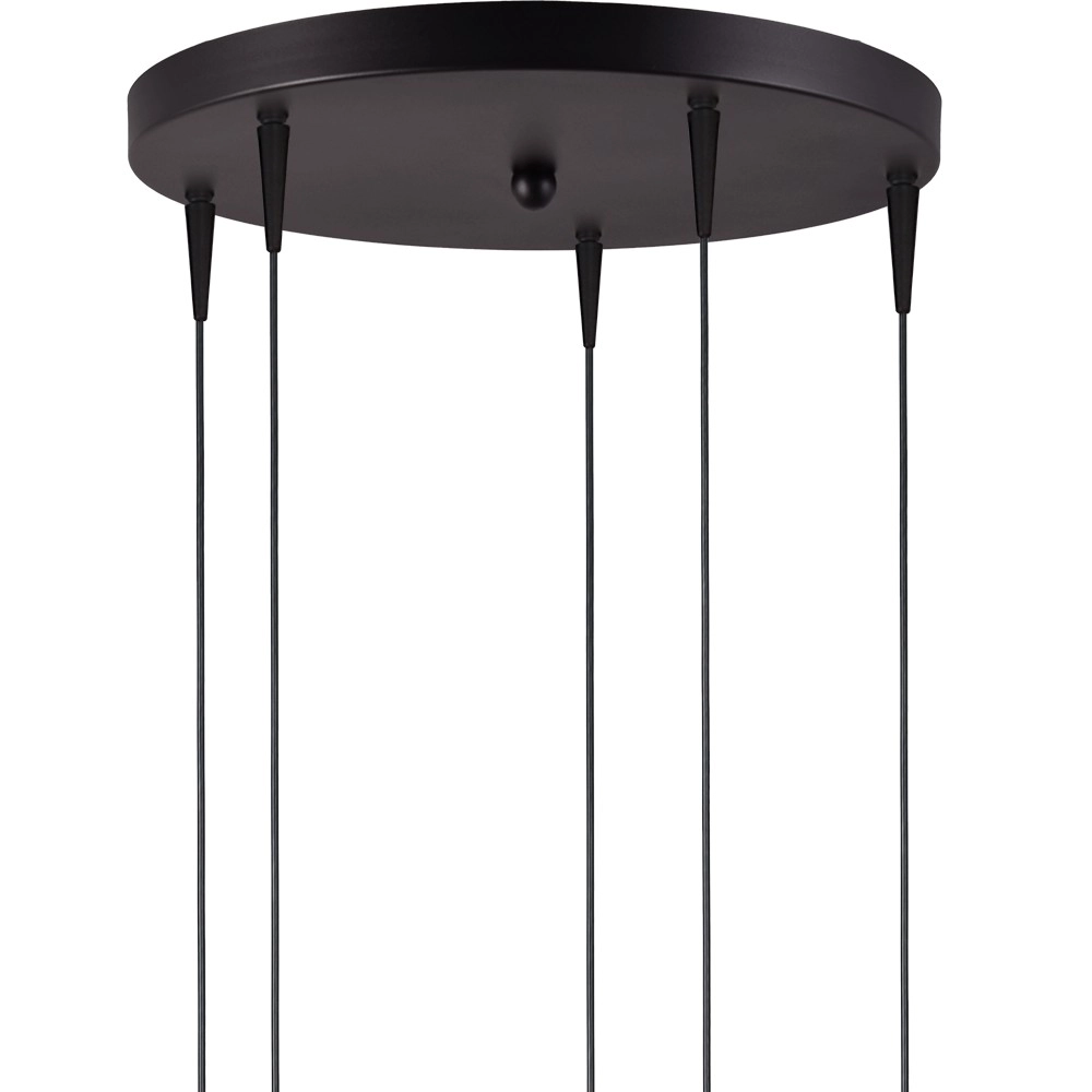 5-Licht Pendellampe Talana schwarz Ø 35 cm DTW Masterlight 8718121347417