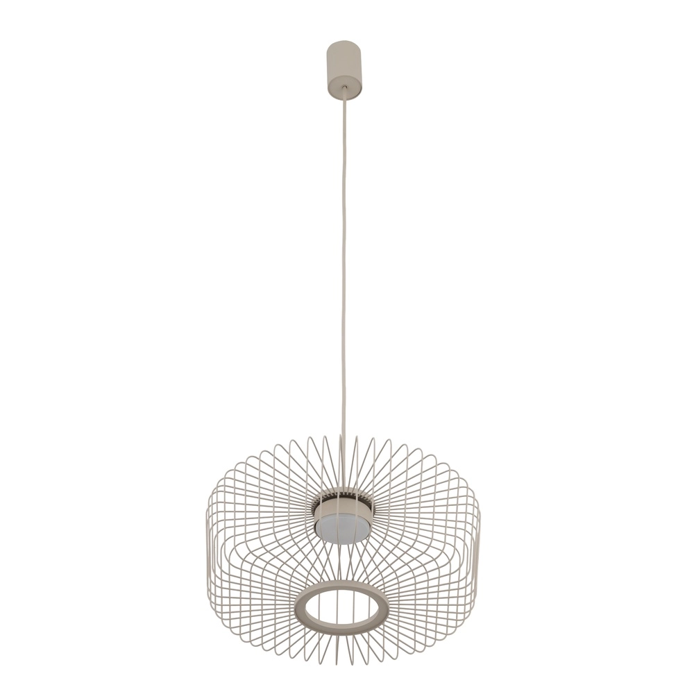 Käfiglampe Kenai sandbraun Ø 38 cm Lyora 5903139122269