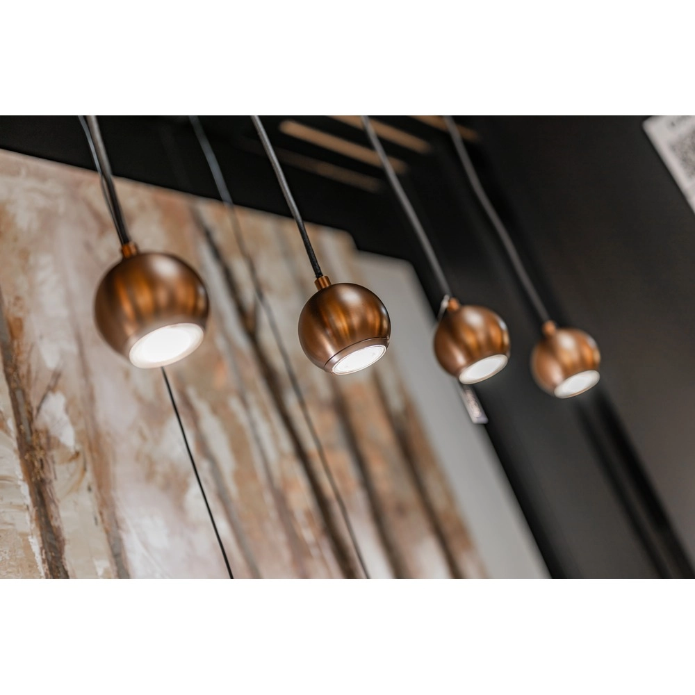 Design-Pendellampe Bimeda 1 Dunkelbronze 4-Lichter