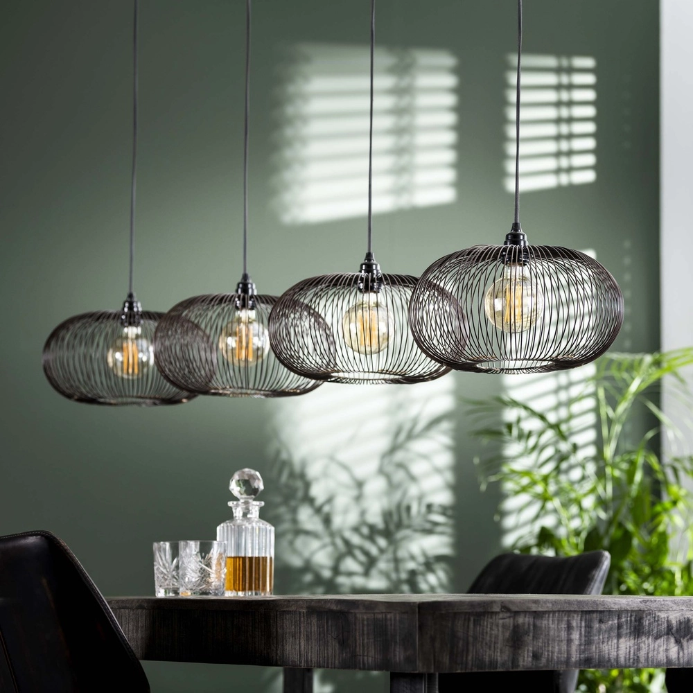 4-Licht Pendellampe Copper Ø 35cm Lyora 8716803513266
