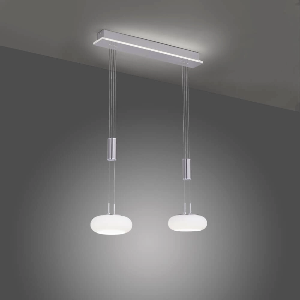 Hängelampe mit 2 Leuchten Q-Etienne Metall Paul Neuhaus 4012248350409
