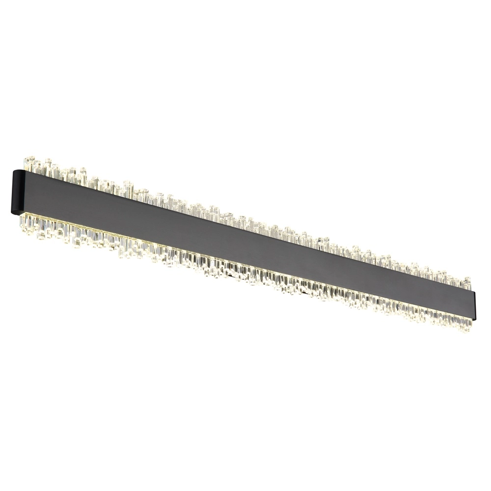 Schwarze Wandlampe Stalagmita 70,5 cm