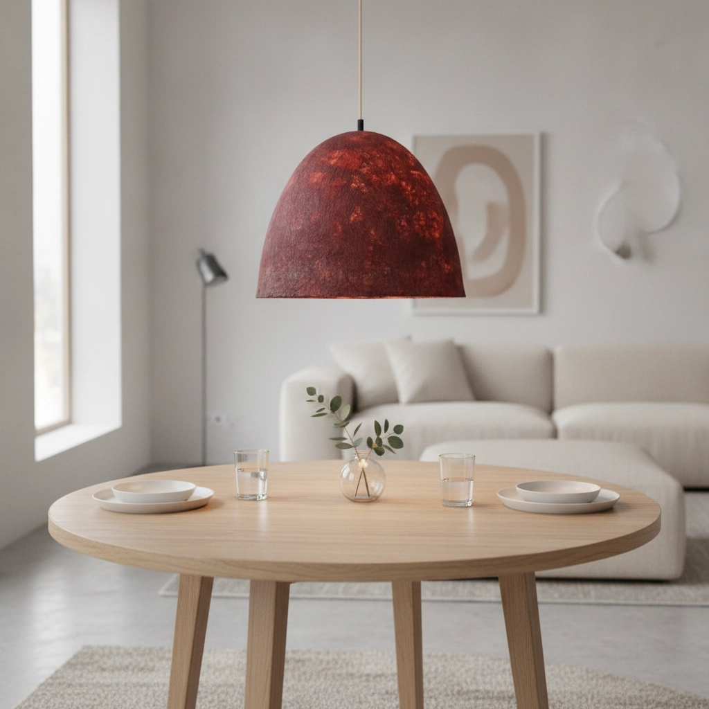 Pendelleuchte Solis rot Ø 50cm