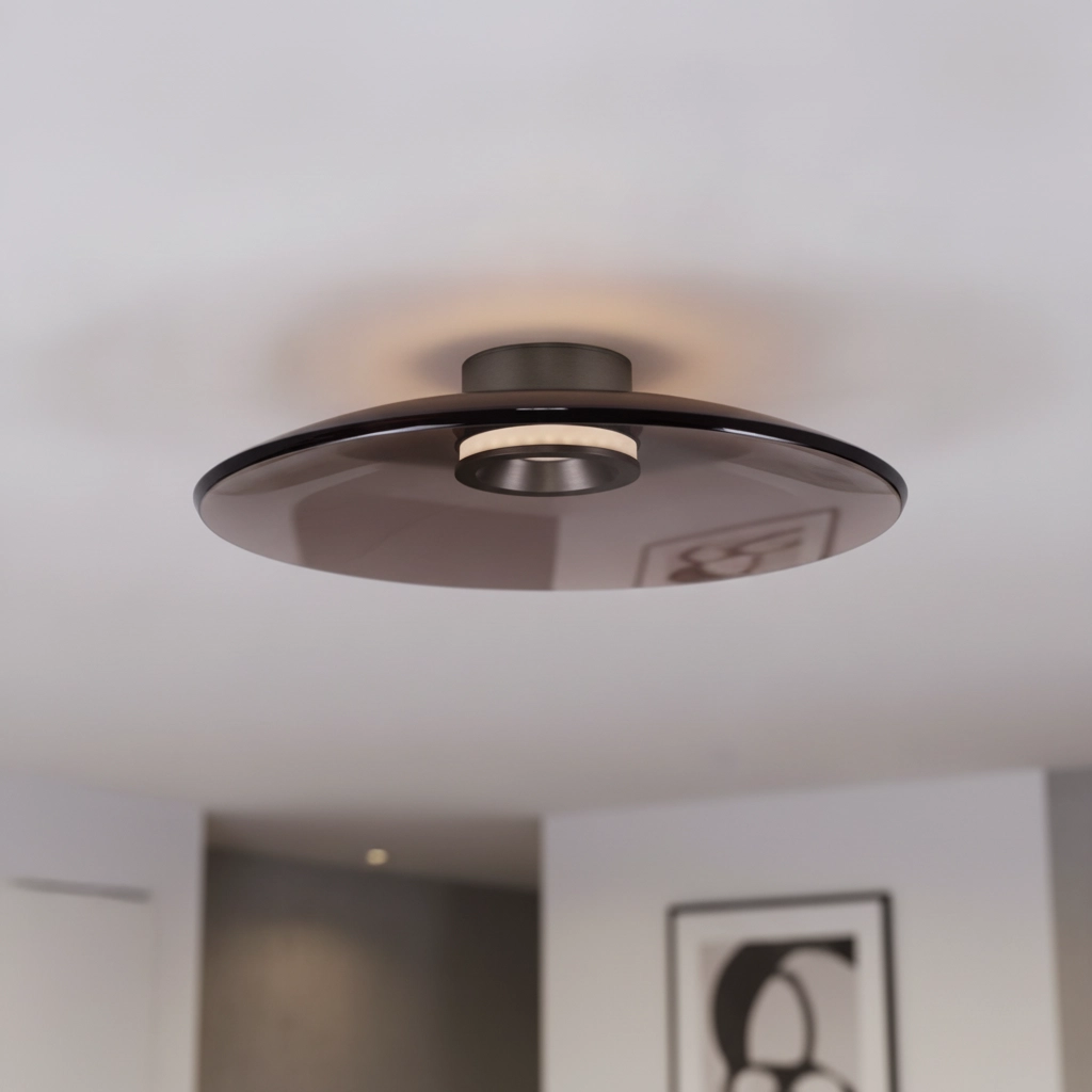 Deckenlampe Esti braunes Glas Ø 50cm