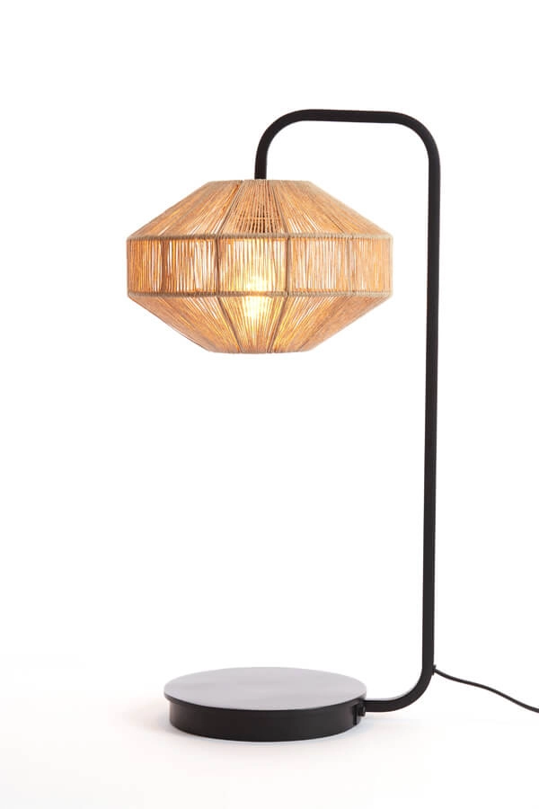 Tischleuchte aus Rattan Lyra Ø 26cm