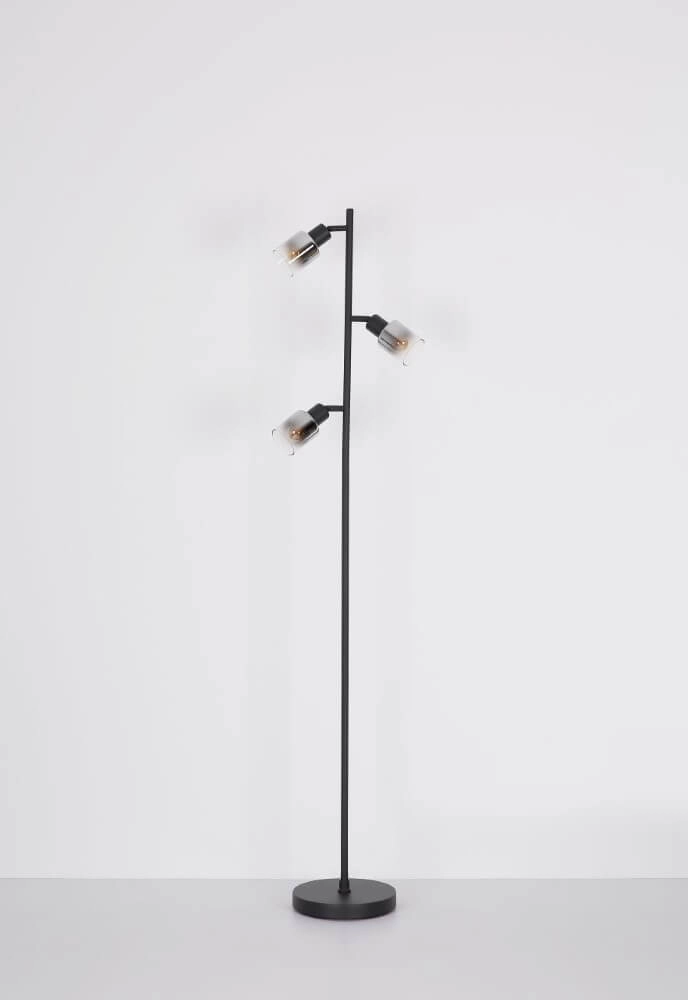 Stehlampe Hubertus mit Rauchglas Globo 9007371458011