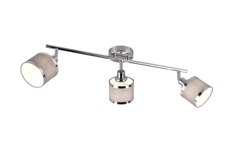 Design-Aufbaustrahler Arosa Nickel 3-flammig