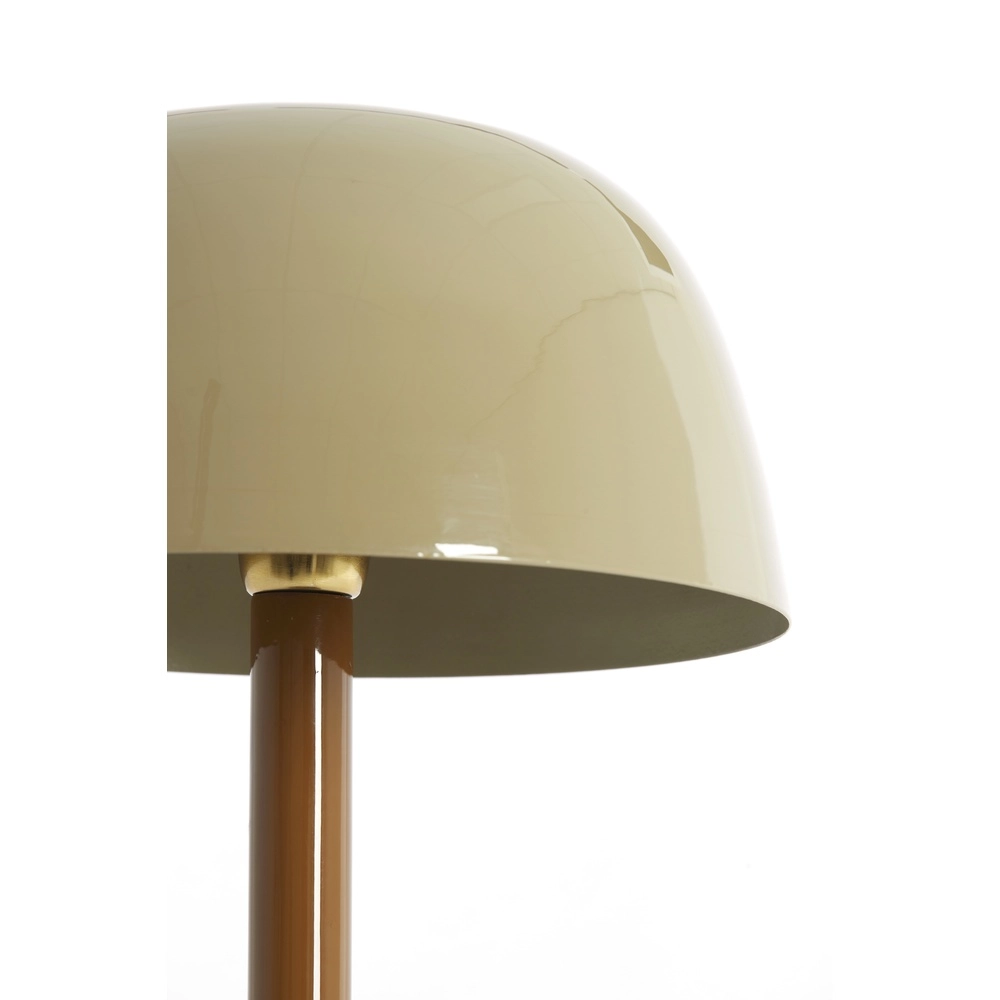 Schreibtischlampe Marivet Glanzsand und Braun – Ø 30 cm Light & Living 8717807816247