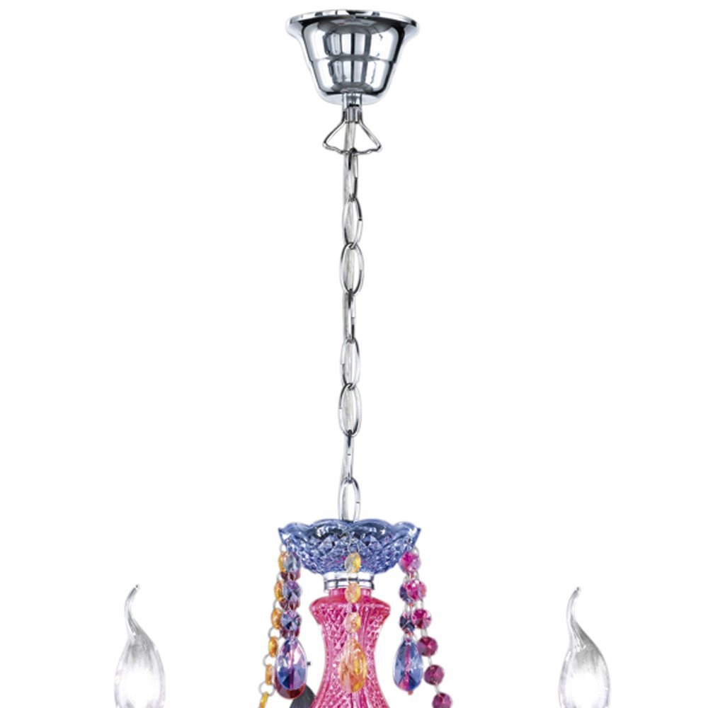 Kronleuchter Luster Crystal 40 cm 3 leichter transparent Trio 4017807241181