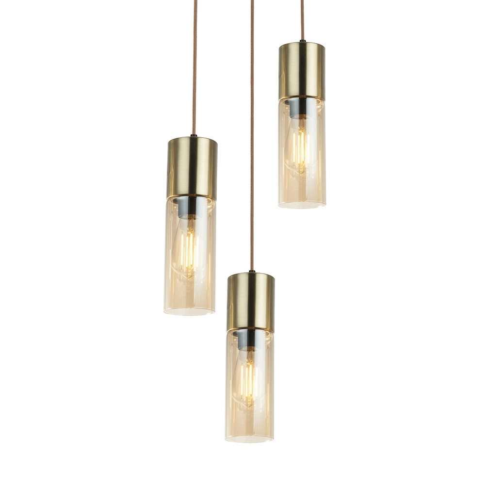 3-Licht Pendellampe Annika Golddesign Globo 9007371409686