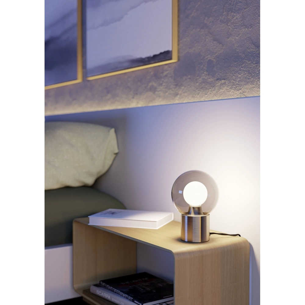 Design-Tischlampe Bravino Nickel