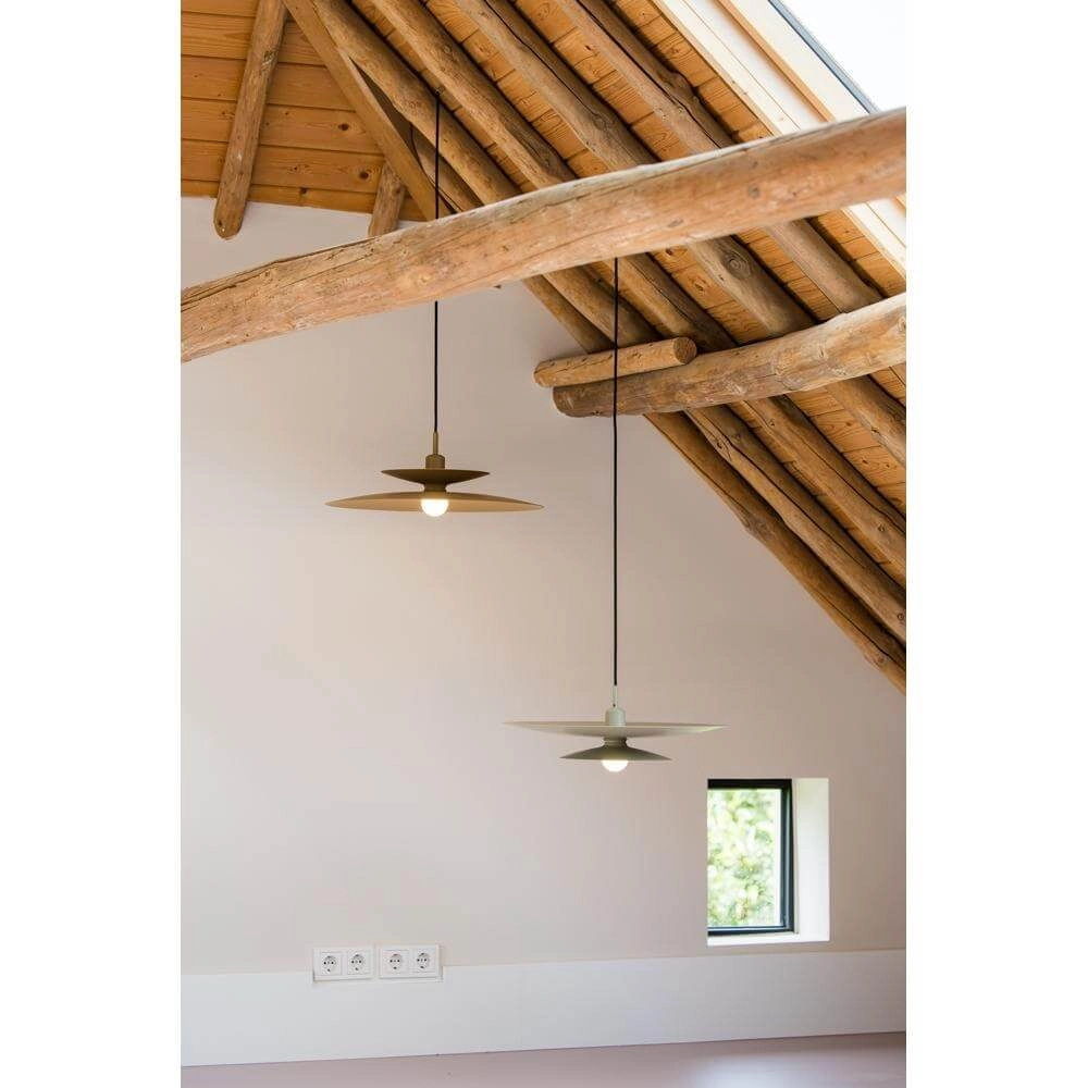 Pendelleuchte Linares Regenschirm braun Ø 50cm Artdelight 8720701101678
