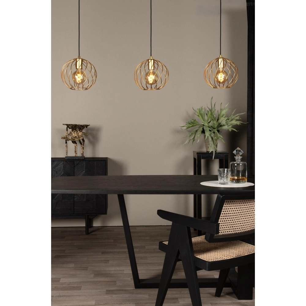 3-Licht Pendellampe Danza Gold Lucide 5411212211545