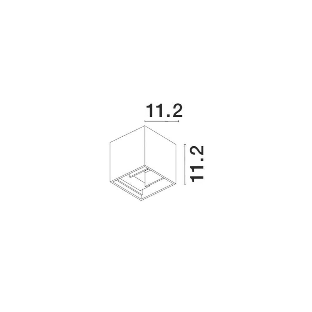 Quadratischer Aufputz-Spot Como anthrazit Lyora 5212017419354