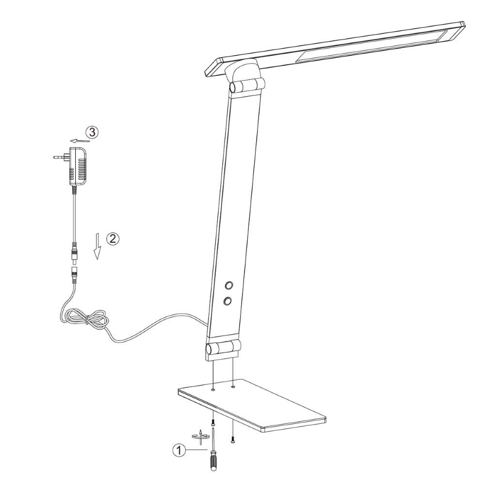 Schreibtischlampe Serenade LED schwarz Steinhauer 8712746132632