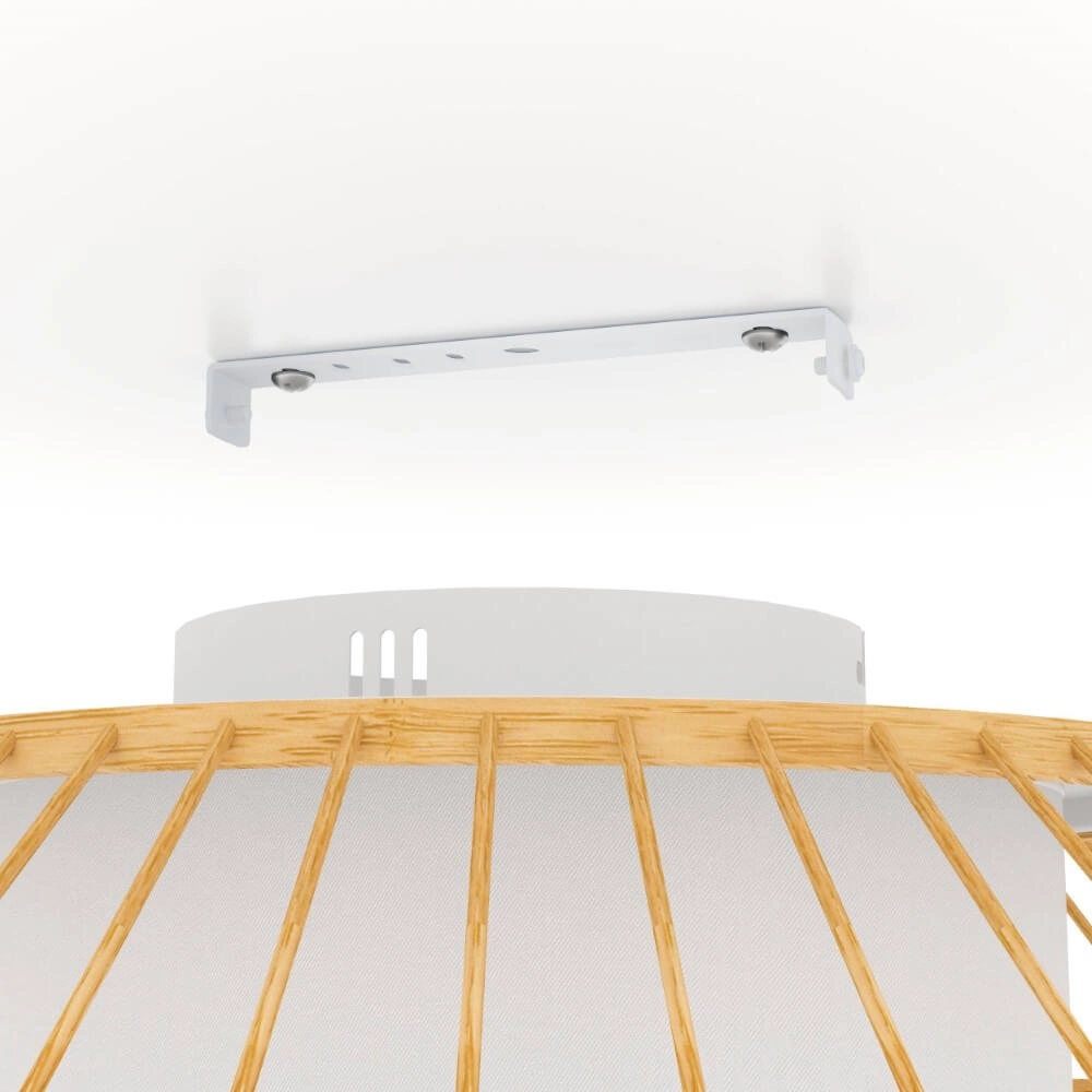 Deckenleuchte Yuku-Z Holz Ø 46cm Eglo 9008606274048