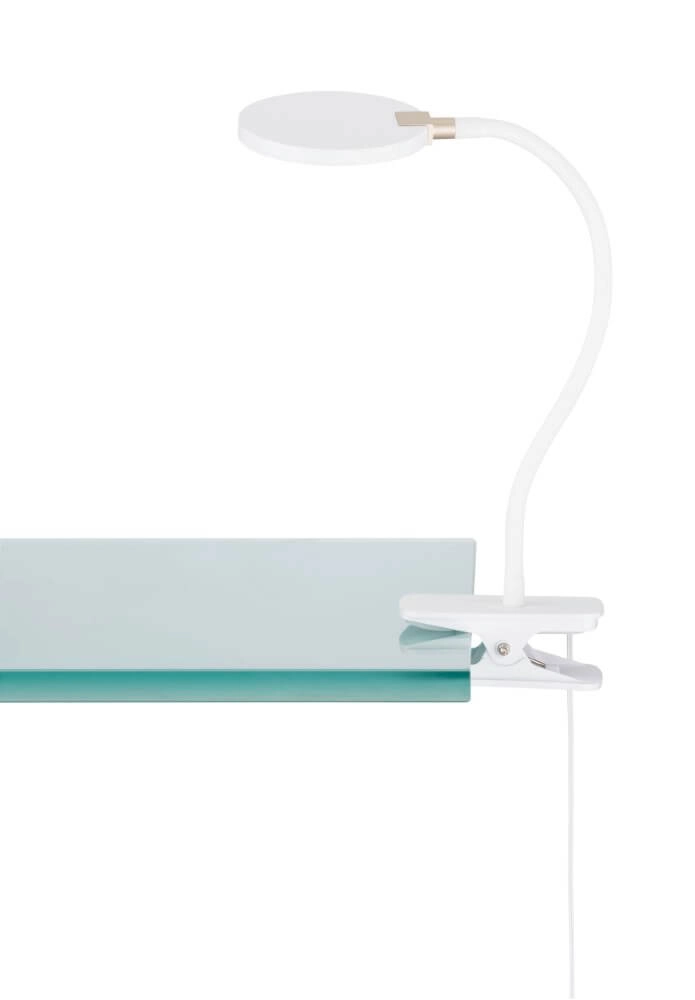 Flexible Schreibtischlampe Luiz mit Nachdruck