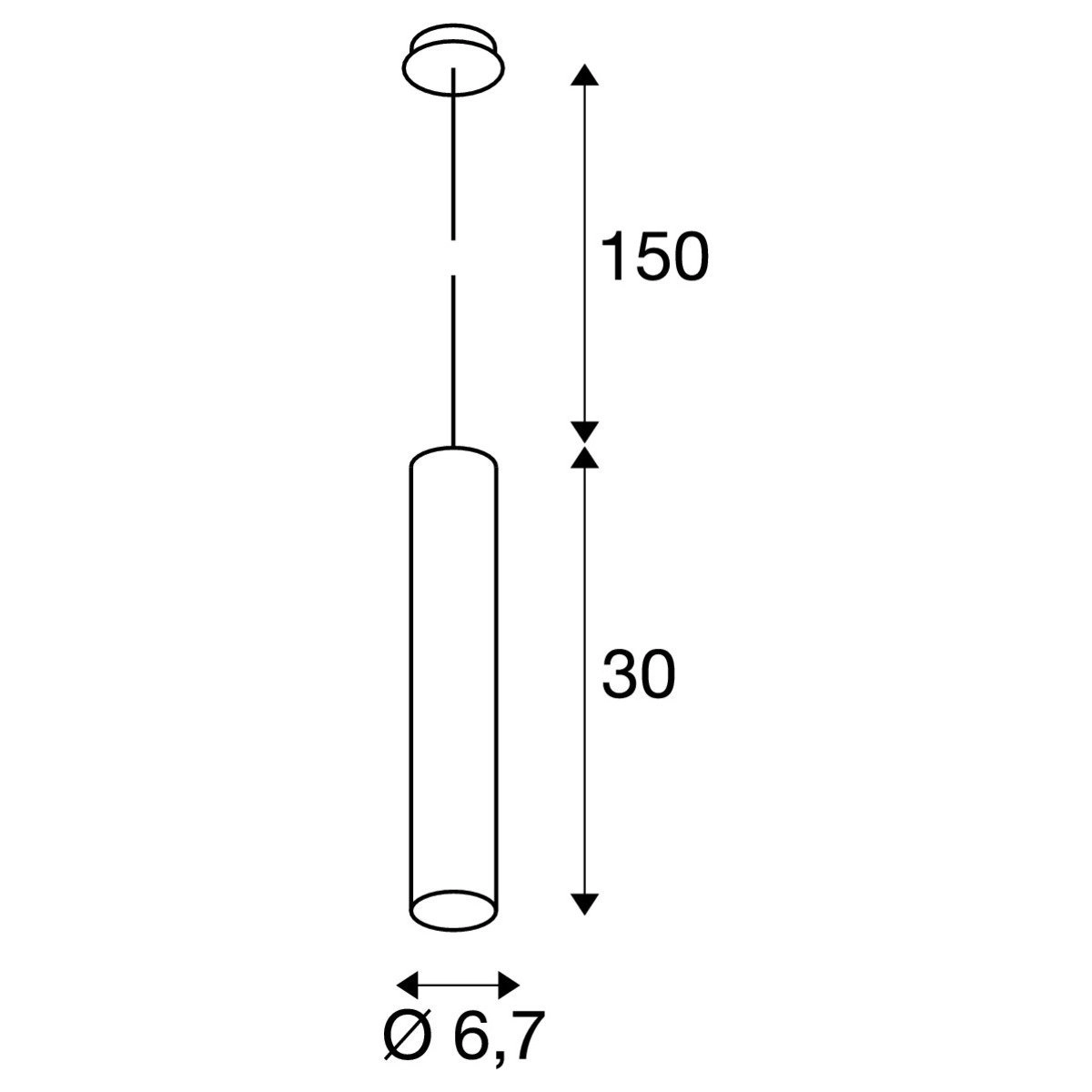 Pendelleuchte Enola B PD-1 Shuttle weiß SLV 4024163141598