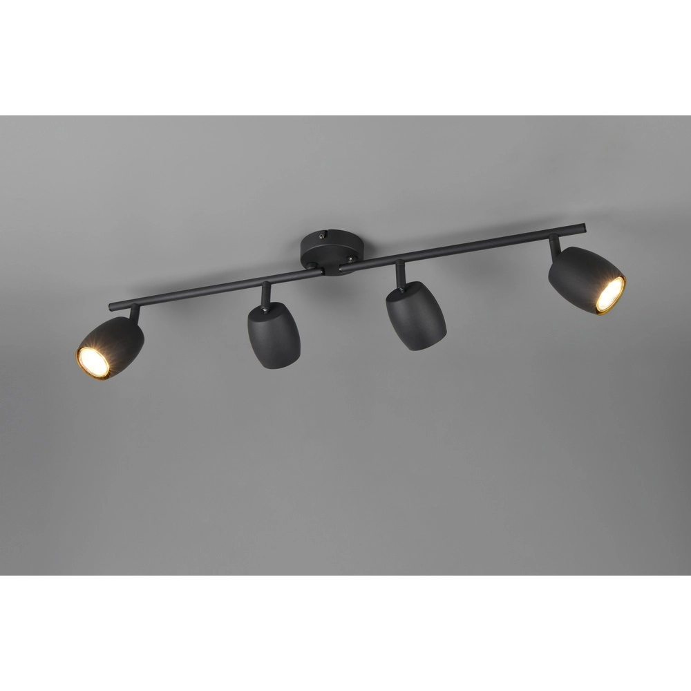 Deckenlampe Nancy 4-flammig schwarz Trio 4017807657005