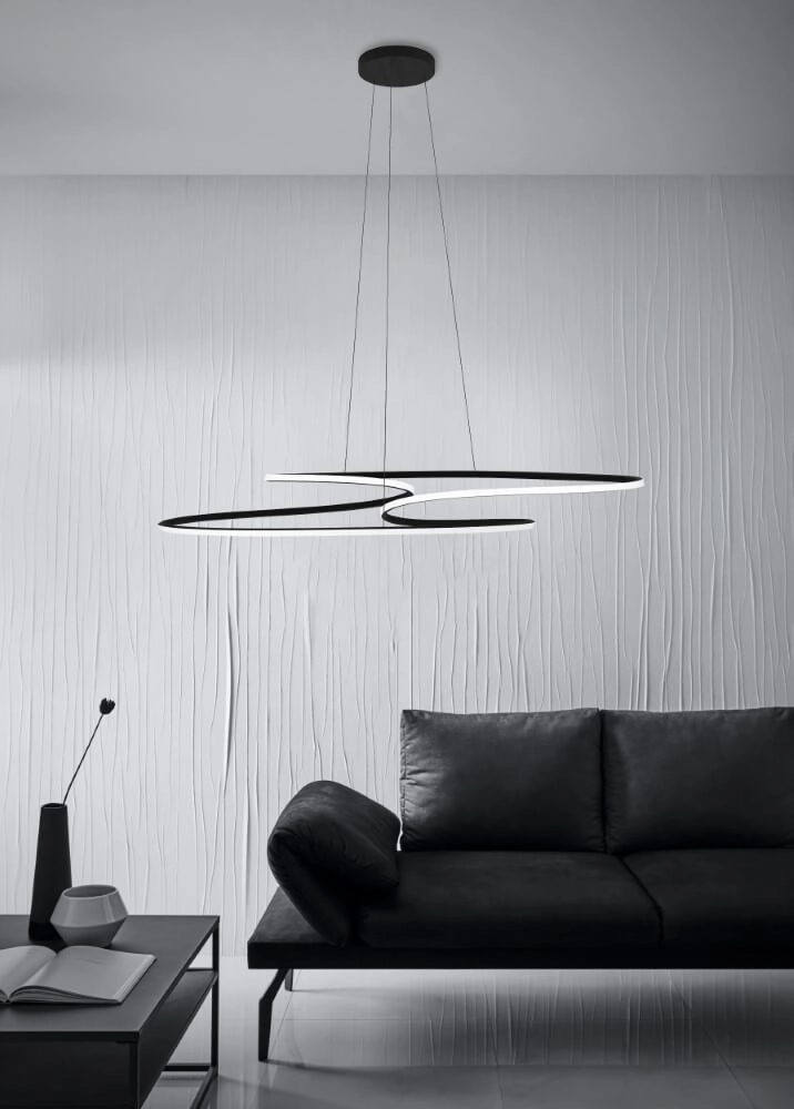 Schwarze LED-Hängelampe Gianella Eglo 9008606275014