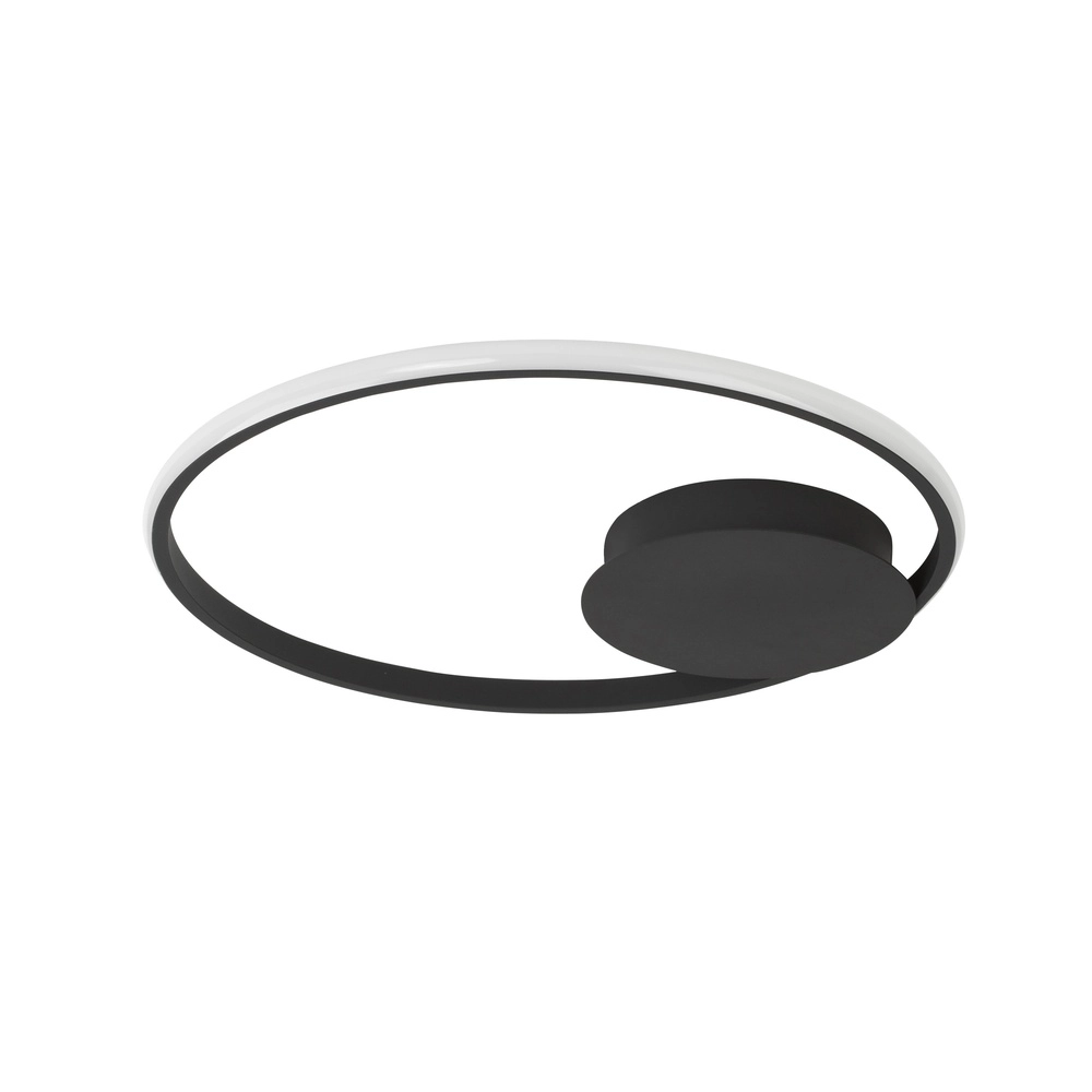 Runde Deckenleuchte Fuline schwarz Ø 50cm Lyora 5212017419682