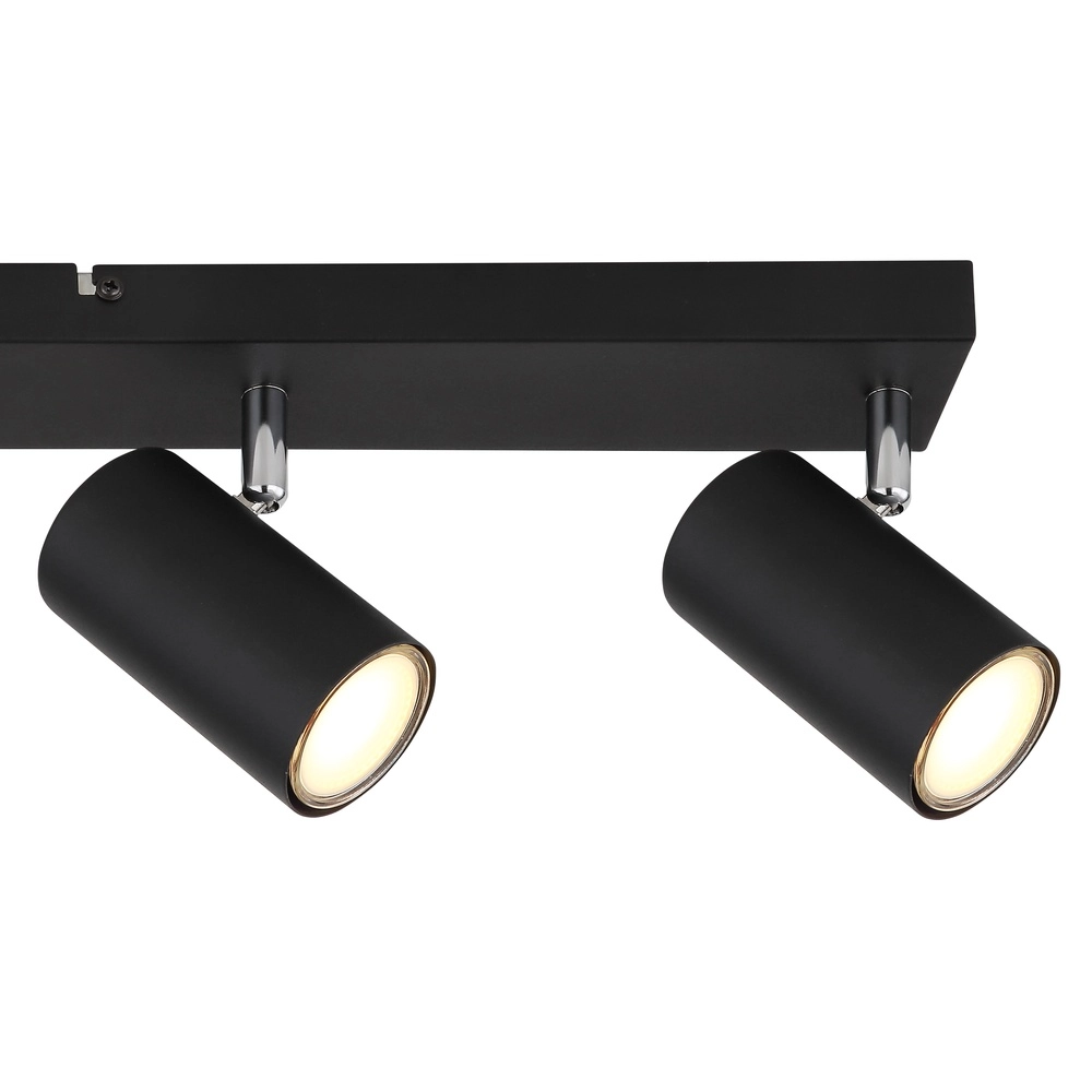 Deckenlampe 4-Licht Robby Schwarz Globo 9007371436538