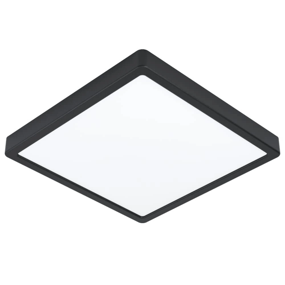 Quadratische Deckenleuchte Fueva 5 4000K Schwarz