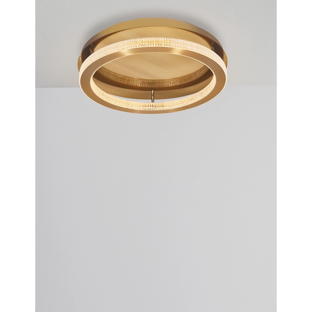 Deckenlampe Fiore gold Ø 60cm Lyora 5212017424167
