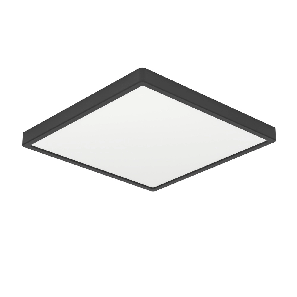 Deckenlicht IP44 Fueva 6 Quadrat – Schwarz – 15x15 cm