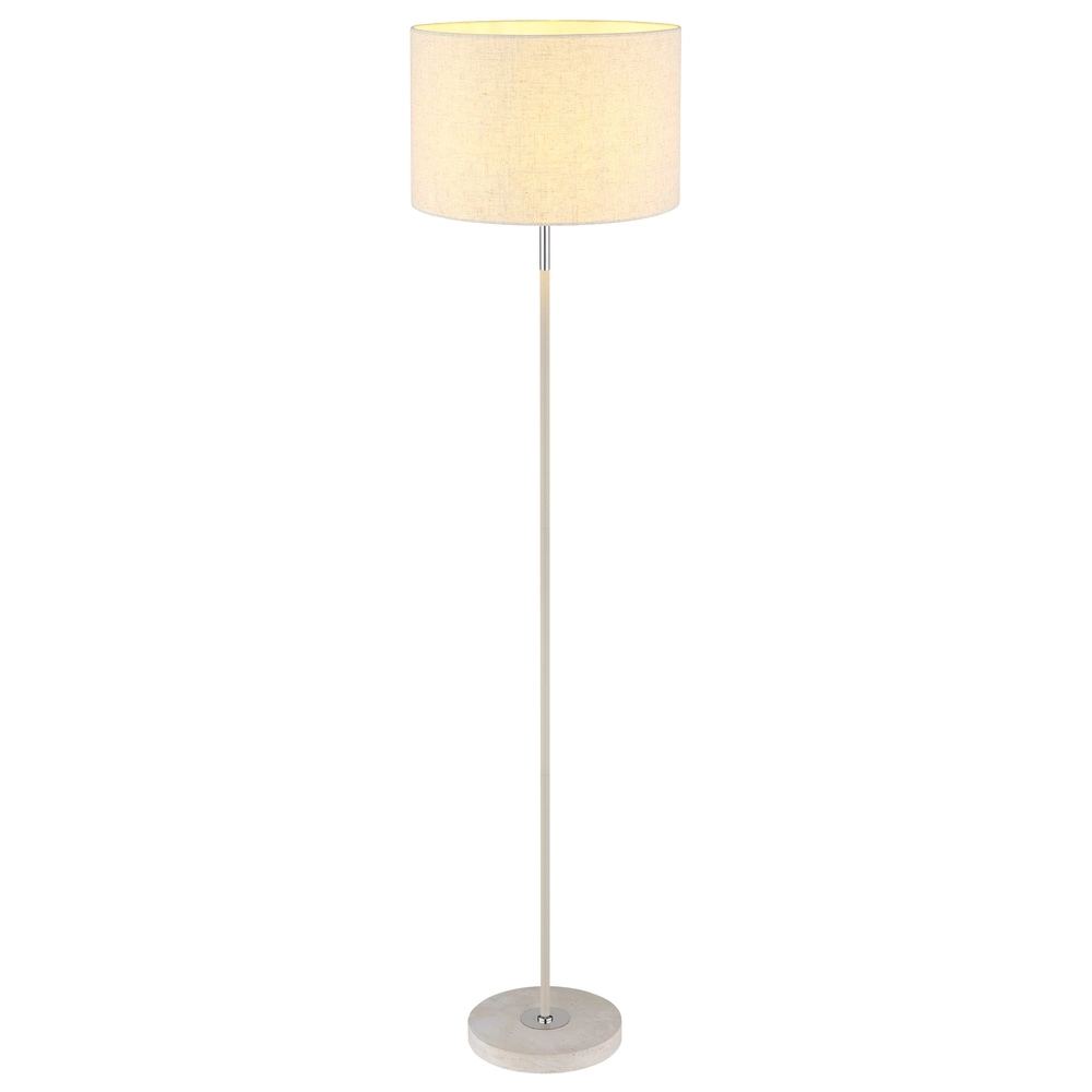 Stehlampe Deleon sandbraun Ø 40cm Globo 9007371572908
