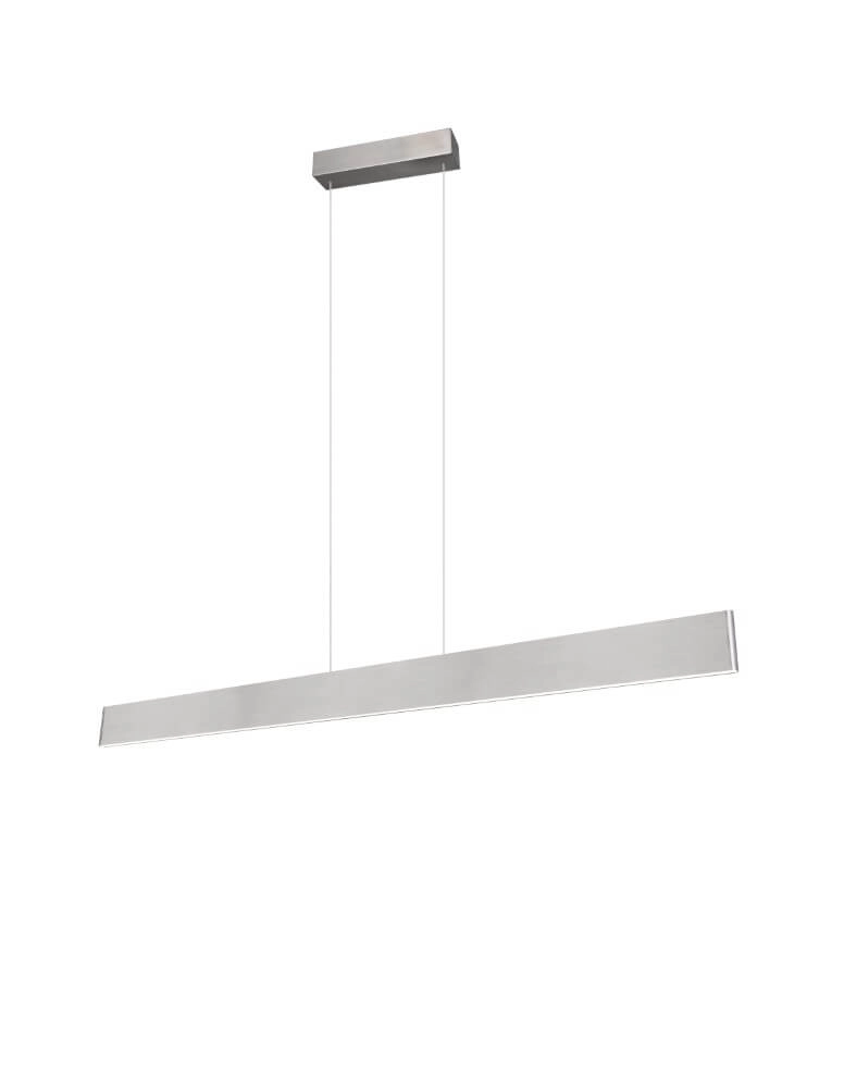 LED-Büro-Hängelampe Galway 150 cm – Edelstahl Trio 4017807616675