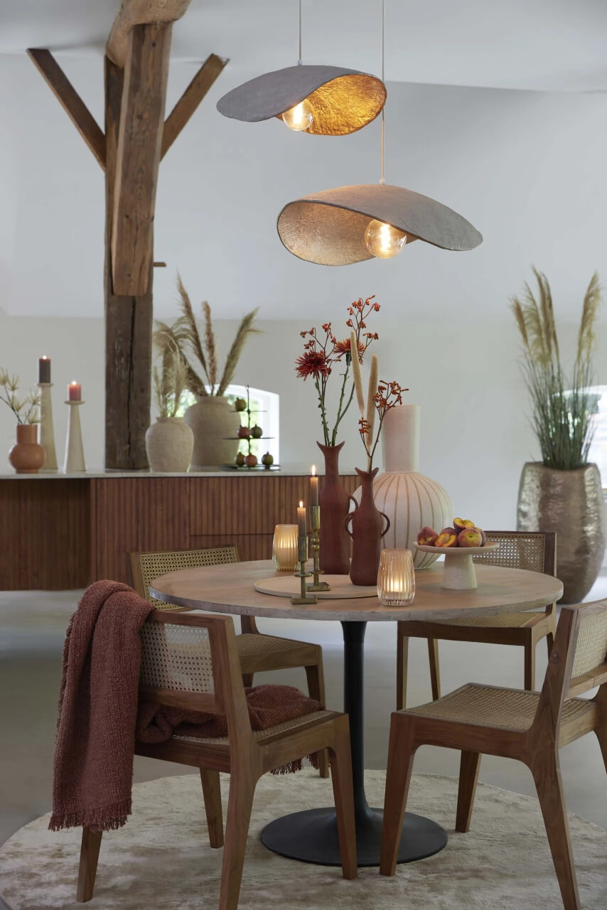 Sandfarbene Pendelleuchte Lonia ca. 71cm Light & Living 8717807743154