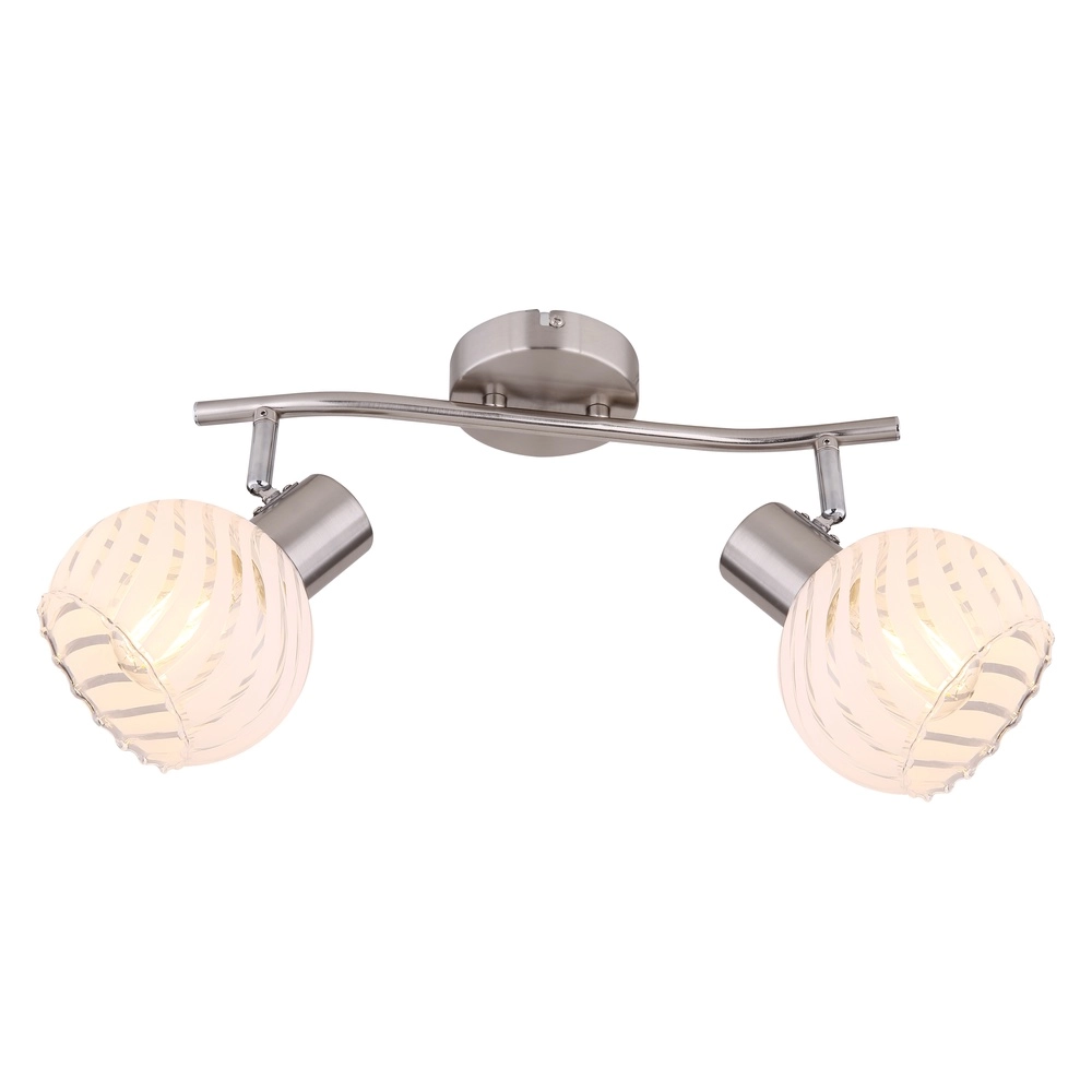 Deckenlampe Willy Nickel 2-Light Globo 9007371406104