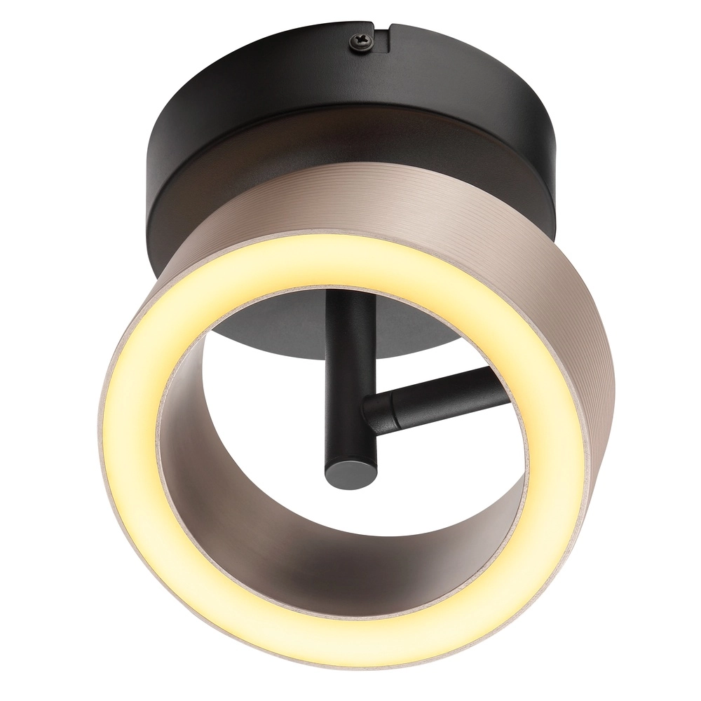 Deckenlampe Axion Schwarz mit Braun Brilliant 4004353477157