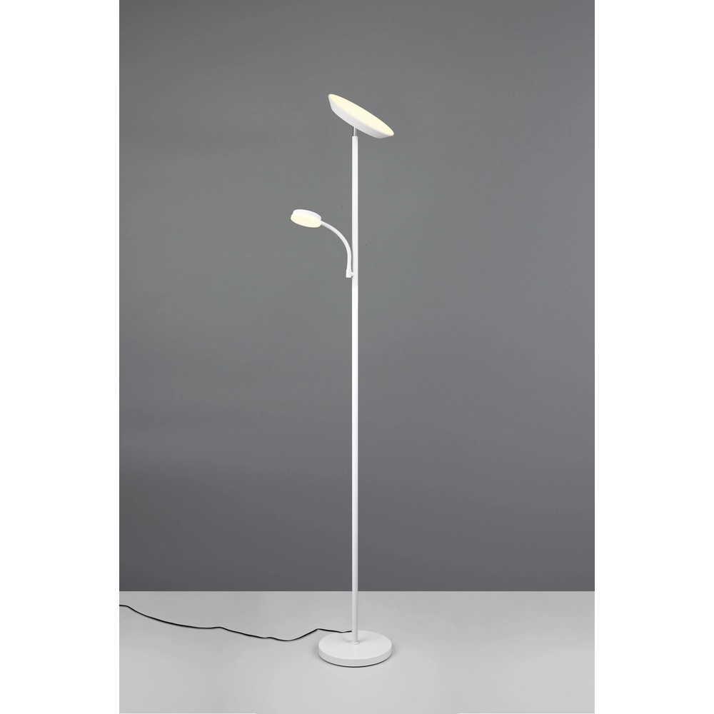 Stehlampe Specter weiß mit Leseleuchte Trio 4017807612301