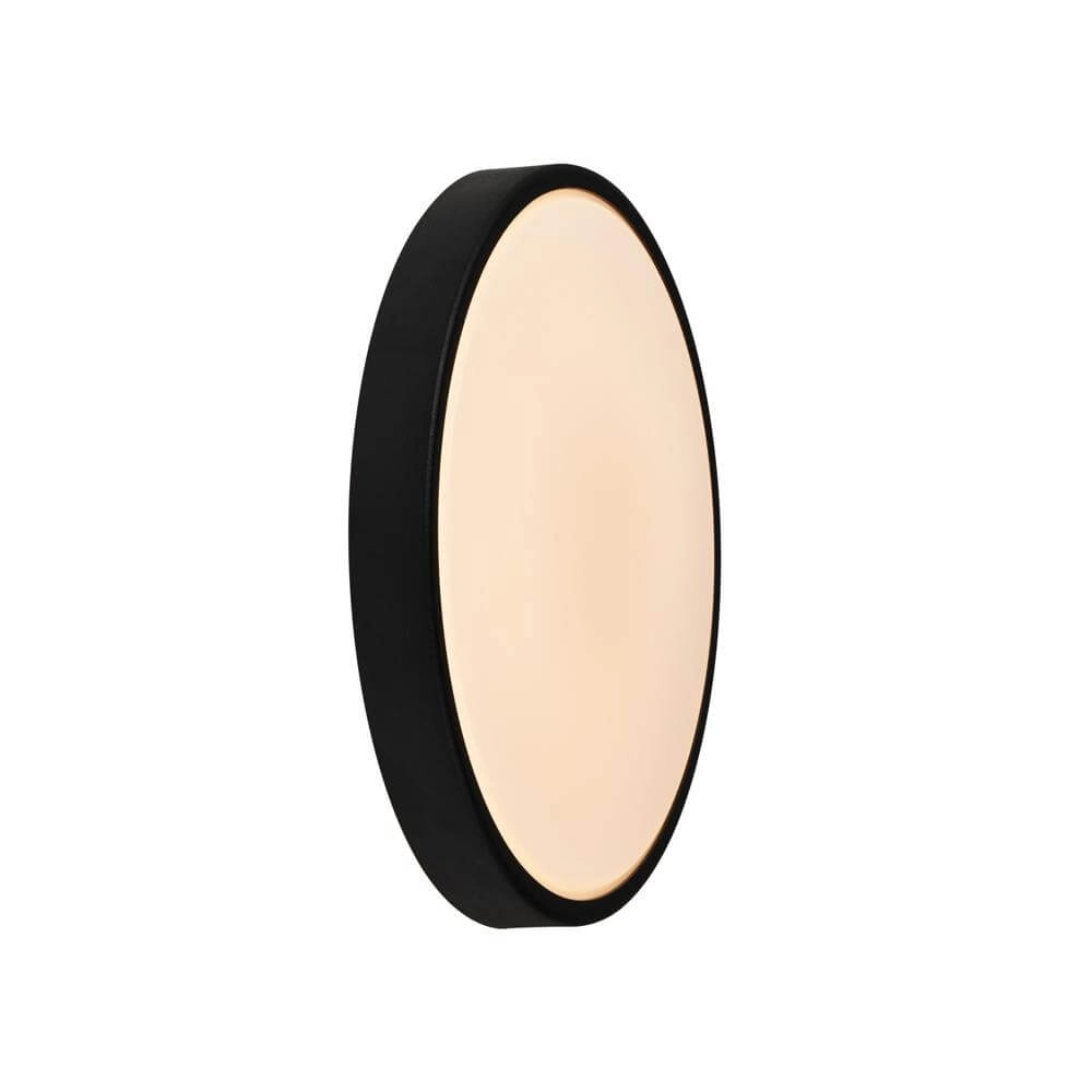 Design-Wandleuchte Oliver schwarz rund