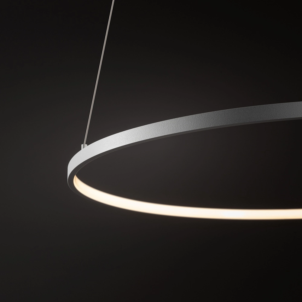 Design-Pendellampe Circolo Led weiß Ø 60 cm horizontal Lyora 5903139116046