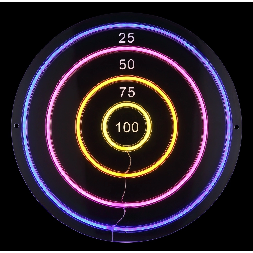 Wandlampe Darteri Neon-Dartscheibe Globo 9007371583546
