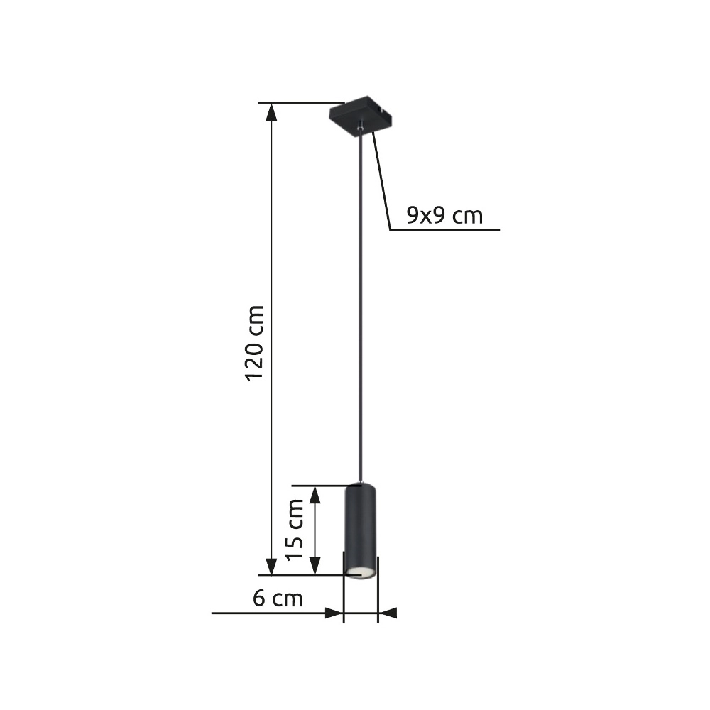 Pendellampe Robby Schwarz Globo 9007371430550