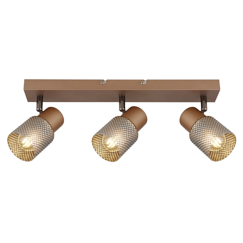 Deckenlampe Satella 3-hell Kaffeebraun Globo 9007371462575
